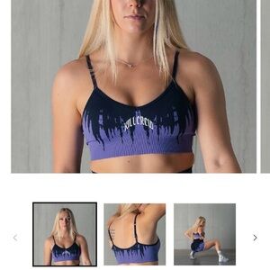 Kill Crew Shatter Lilac/Black Sports Bra